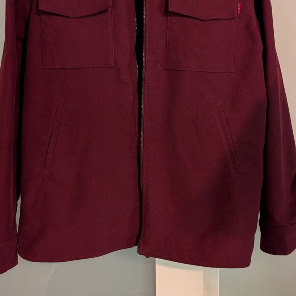 SIGNATURE INNOVATION GROUP burgundy men's fall-weather jacket, size XL-- VG cond - Picture 2 of 10